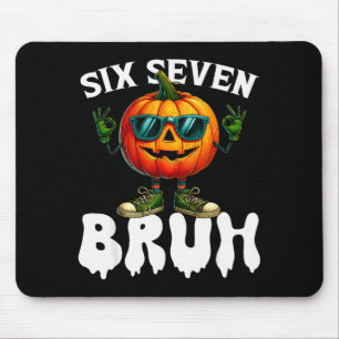 Six Seven Meme 6 7 笑える bruh かぼちゃ ハロウィン コーデ マウスパッド