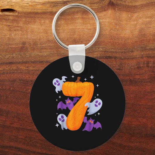 Six Seven Meme 6 7 Halloween Costume  キーホルダー (正面)