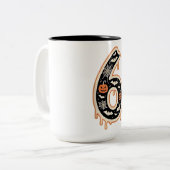 Six Seven Meme 6 7 Halloween Costume Couple ツートーンマグカップ (正面左)