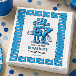 Six Seven Meme 7歳の誕生日   おもしろいトレンド スタンダードカクテルナプキン