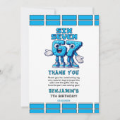 Six Seven Meme 7th Birthday | Funny Trendy サンキューカード (正面)