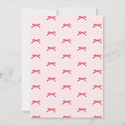 Six Seven Meme 7th Kids Birthday Handdrawn bow 招待状 (裏面)