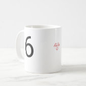 Six Seven Meme Coffee Mug コーヒーマグカップ (正面左)