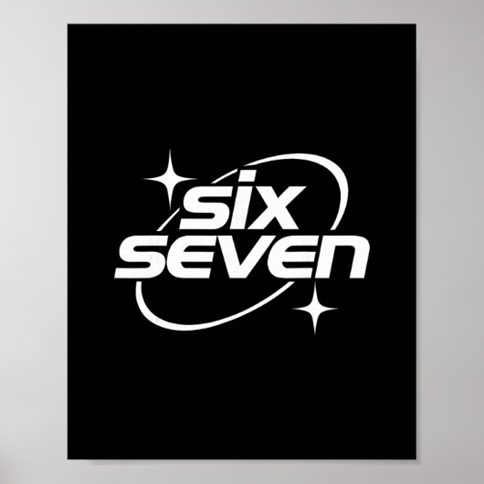 Six Seven Meme Cool Y2k 67 Gen Alpha Slang  ポスター (正面)