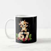 Six Seven Meme Dabbing Baby Goat 67 Funny Gen Z Ap コーヒーマグカップ (左)