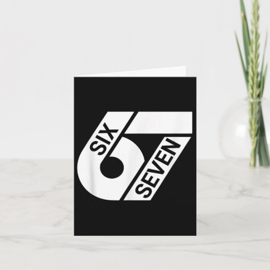 Six Seven Meme Funny カード (正面)