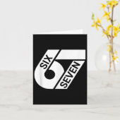 Six Seven Meme Funny カード (黄色い花)