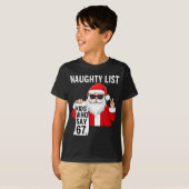 Six Seven Meme Funny Christmas Naughty List Kids W Tシャツ (正面フル)