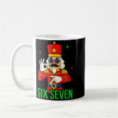 Six Seven Meme Funny Holiday Toy Soldier  コーヒーマグカップ (左)