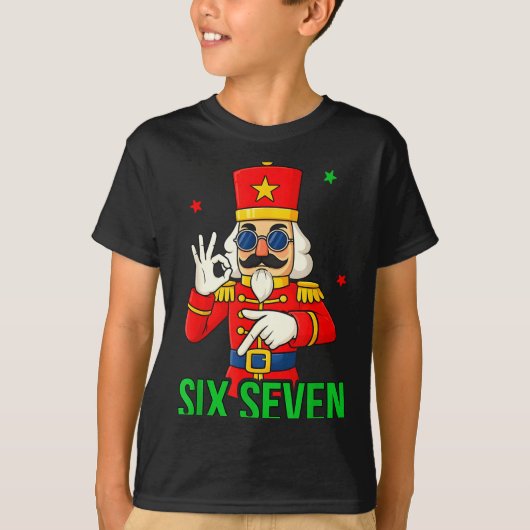 Six Seven Meme Funny Holiday Toy Soldier  Tシャツ (正面)