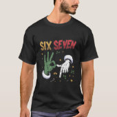 Six Seven Meme Funny Mean Guy Christmas Viral 6 7  Tシャツ (正面)