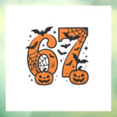 Six Seven Meme Halloween 67 Mason Spooky ウィンドウサイン (シート3)