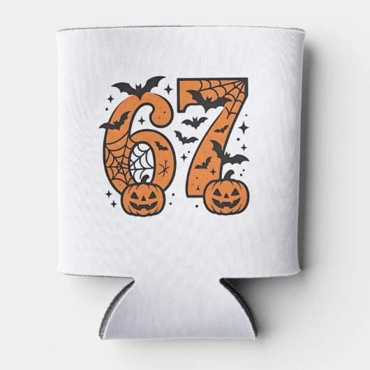 Six Seven Meme Halloween 67 Mason Spooky 缶クーラー (正面)