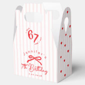 Six Seven Meme Pink Red Coquette 7th Birthday フェイバーボックス (オープン)