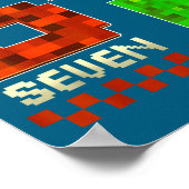 Six Seven Meme Video Gamer Boys Kids 67 Birthday 6 ポスター (角)