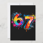 Six Seven Party Birthday 招待状 (裏面)