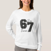 Six Seven Pop Culture Vibe Graphic Tシャツ (正面)