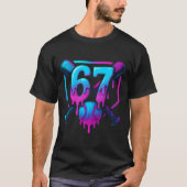 Six Seven Sell Ice Cream Drip Cool 67 Gen Alpha Sl Tシャツ (正面)