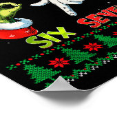 Six Seven Skeleton Meme Christmas Ugly Sweater 67  ポスター (角)