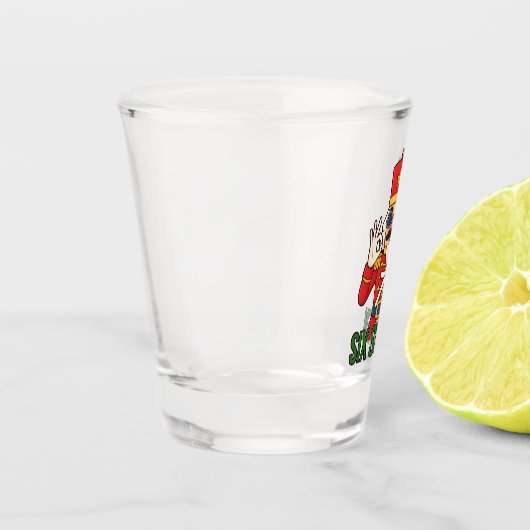 Six Seven Snowman Christmas Nutcracker 6 7 Xmas  ショットグラス (左)