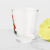 Six Seven Snowman Christmas Nutcracker 6 7 Xmas ショットグラス (右)