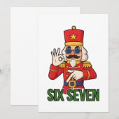 Six Seven Snowman Christmas Nutcracker 6 7 Xmas  案内状 (正面/裏面)