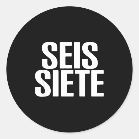 Six Seven Spani-shirt ラウンドシール (正面)