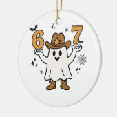 Six Seven Spooky Halloween Sport 67 Mason Meme セラミックオーナメント (左)