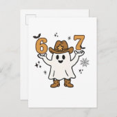 Six Seven Spooky Halloween Sport 67 Mason Meme 案内ポストカード (正面/裏面)