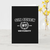 Six Seven University Six Seven Bruh 67 ミーム カード (黄色い花)