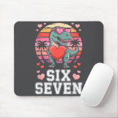 Six Seven Valentine’s Day Dinosaur T-rex For Kids  マウスパッド (マウス)
