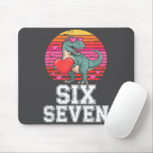 Six Seven Valentine’s Day Dinosaur T-rex For Kids  マウスパッド (マウス)