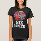 Six Seven Valentine’s Day Dinosaur T-rex For Kids  Tシャツ (正面)