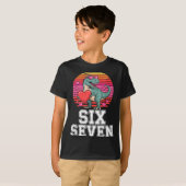 Six Seven Valentine’s Day Dinosaur T-rex For Kids  Tシャツ (正面フル)