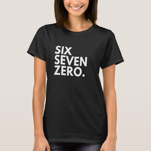 SIX SEVEN ZEROエリアコード670北マリアナ諸島 Tシャツ (正面)