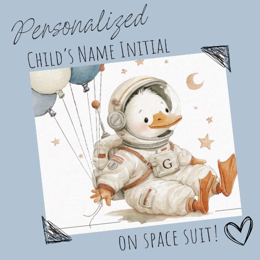 SIX Silly Goose Space Astronaut Boy 4th Birthday 招待状