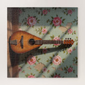 Six-Stringed Dulcimer Vintage Floral ジグソーパズル (横)