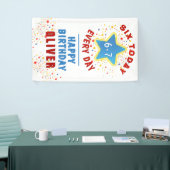 Six Today 6 7 Every Day Meme 6th Birthday  横断幕 (トレードショー)