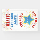 Six Today 6 7 Every Day Meme 6th Birthday  横断幕 (横)