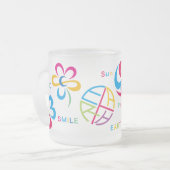 SIX WORDS フロストグラスマグカップ (正面左)