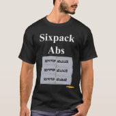 SixpackのABS暗闇のワイシャツ Tシャツ (正面)