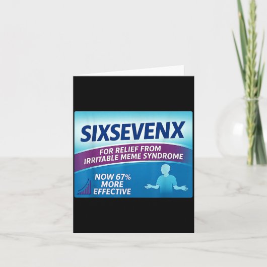 Sixsevenx ゆるキャラ ナンバー パロディ 先生 カード (正面)