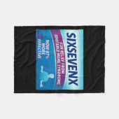 Sixsevenx Relief From Meme Numbers Parody Teacher フリースブランケット (正面(横))