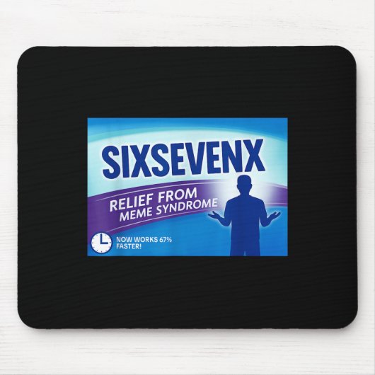 Sixsevenx Relief From Meme Numbers Parody Teacher マウスパッド (正面)