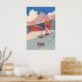 Sixt スキーリゾート旅行ポスター ポスター (キッチン)