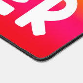 Sixth Grade Teacher | Text Design Orange Red Ombre デスクマット (コーナー)