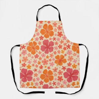 Sixties Hawaiian hibiscus pattern エプロン