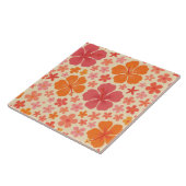 Sixties Hawaiian hibiscus pattern タイル (側面)