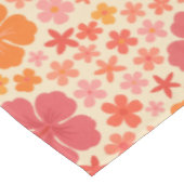 Sixties Hawaiian hibiscus pattern テーブルクロス (アングル)