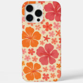 Sixties Hawaiian hibiscus pattern Case-Mate iPhoneケース (裏面)